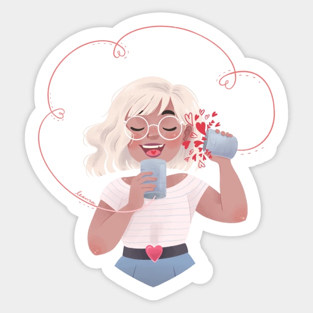 Self-love Sticker by leanzadoodles